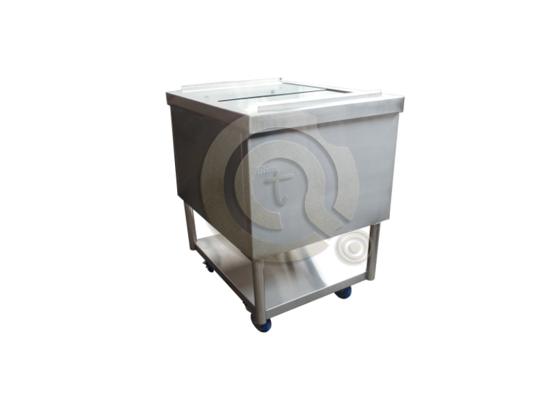 Stainless Steel Mobile Ice Bin